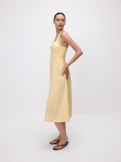 Cotton midi dress