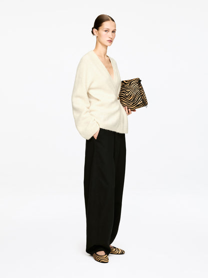 Alpaca-Wool Blend Cardigan