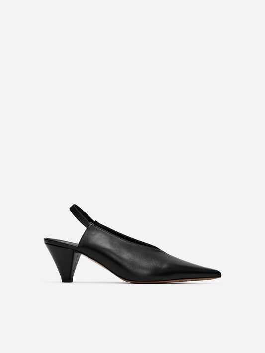 Slingback Leather Pumps