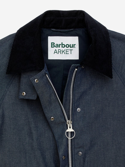ARKET and Barbour Dry-Waxed Denim Jacket