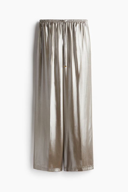 Wide drawstring trousers