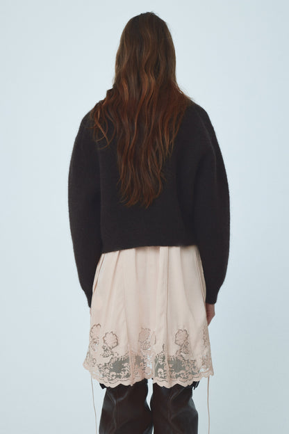 Mohair-blend cardigan