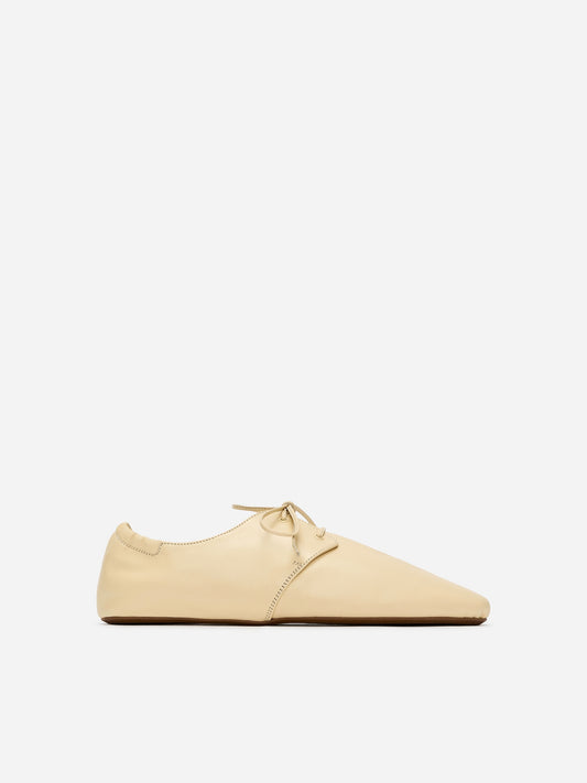 Soft Leather Lace-Up Shoes