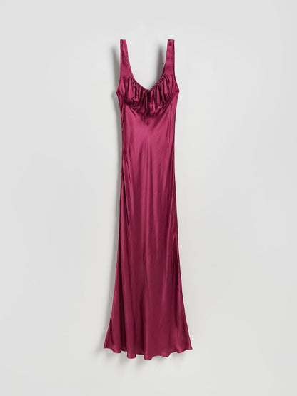 Satin viscose dress