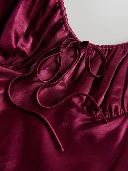 Satin viscose dress