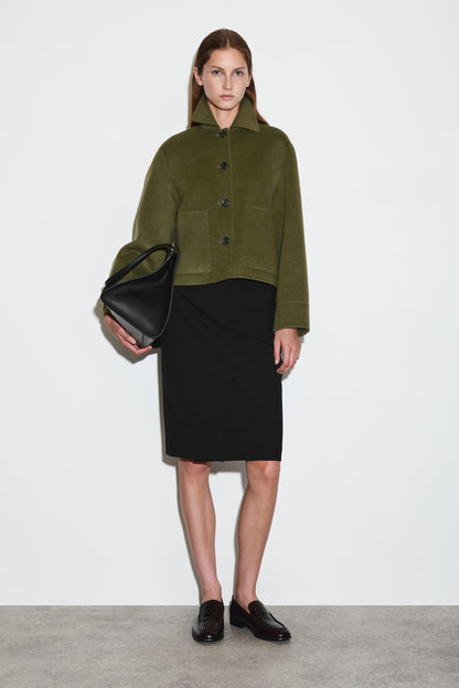 Boxy Double-Faced Wool Jacket