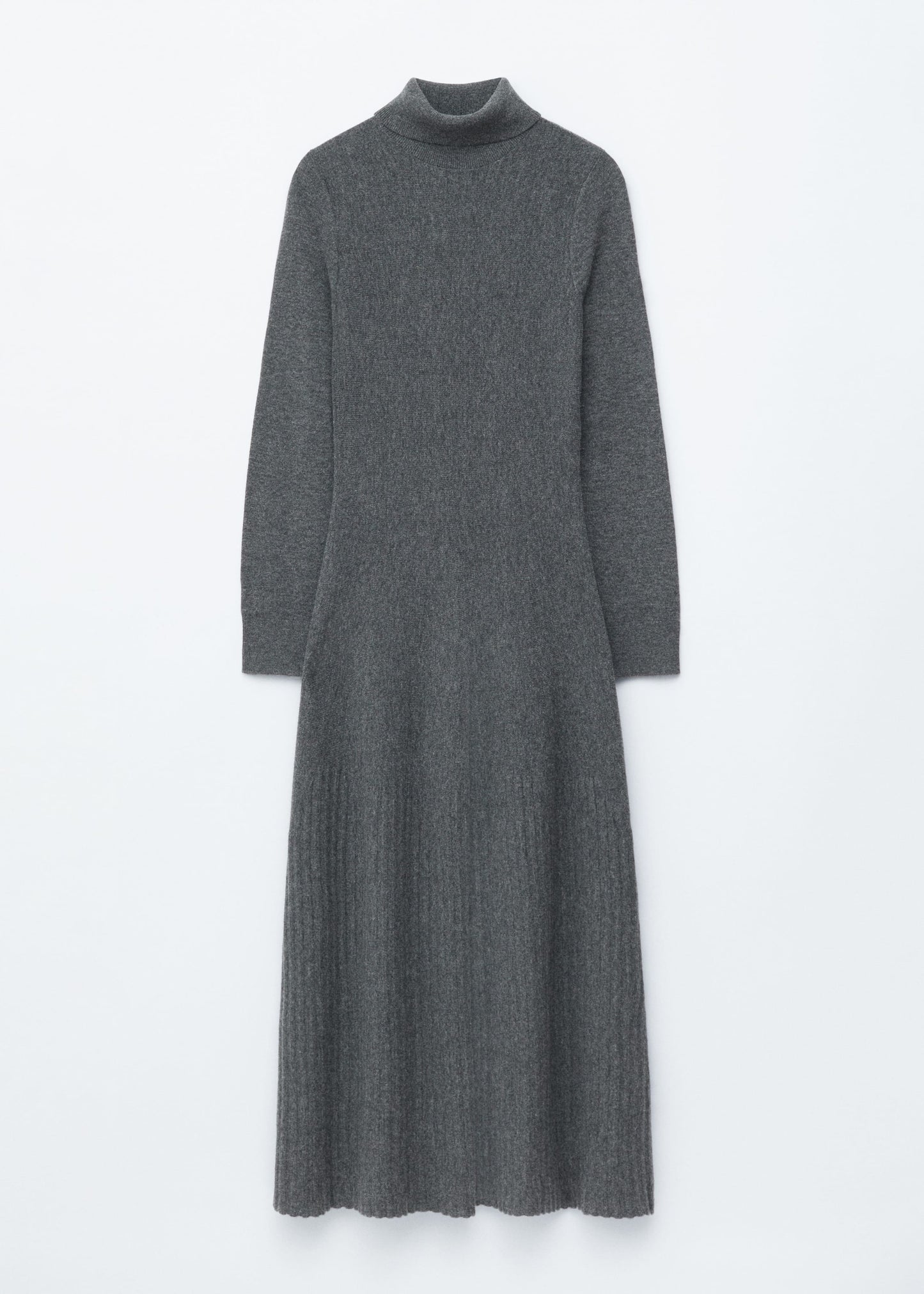 Merino-Wool Turtleneck Maxi Dress