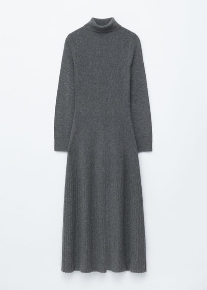 Merino-Wool Turtleneck Maxi Dress