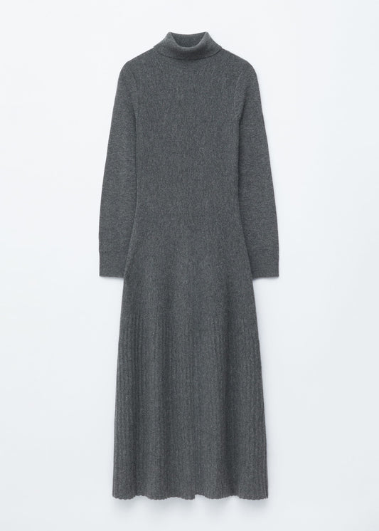Merino-Wool Turtleneck Maxi Dress