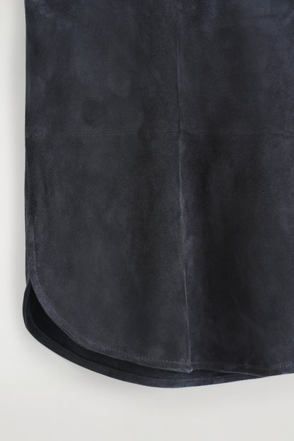 Scoop-Neck Suede Tank Top