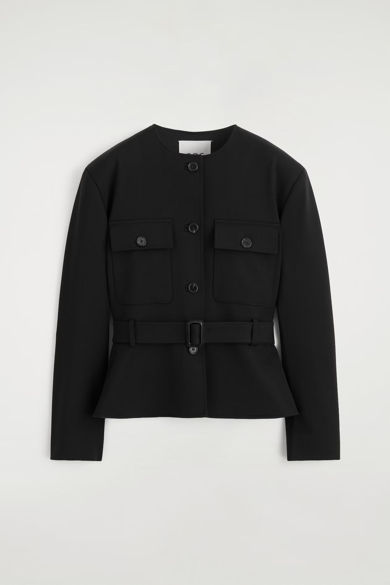 Belted Peplum Jacket