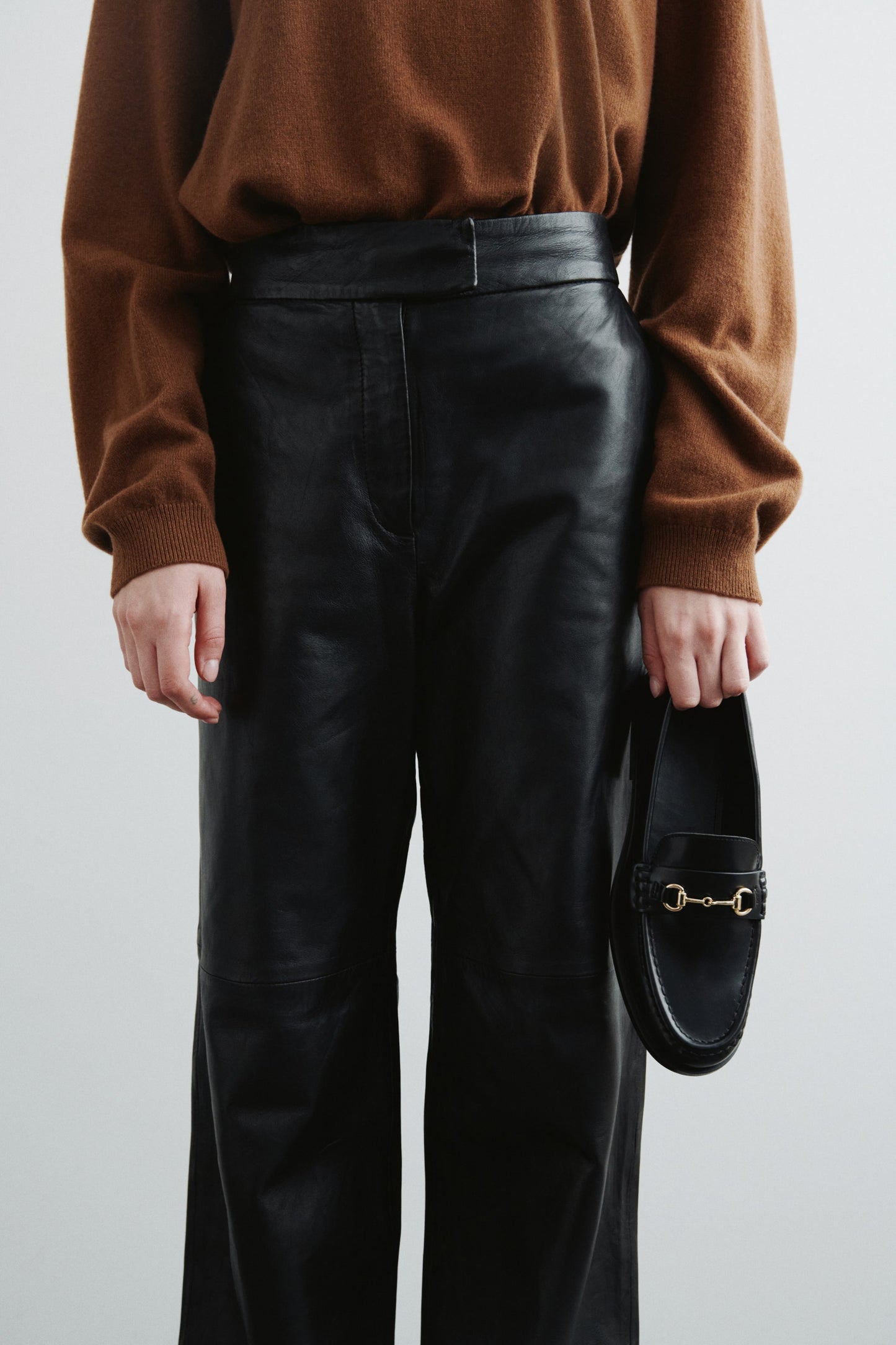 Faux Leather Loafers