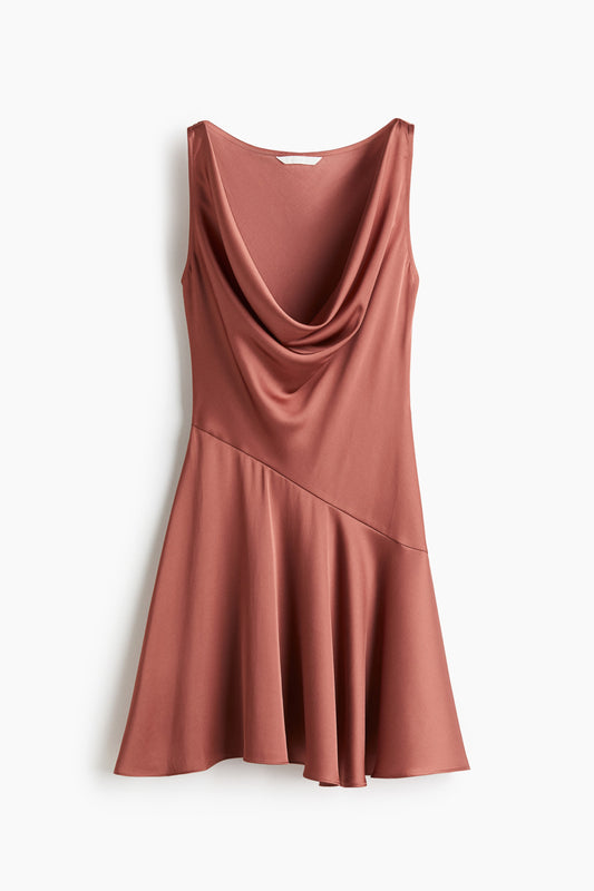 Cowl-neck dress