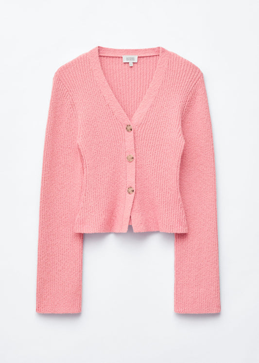 Ribbed Cotton Cardigan