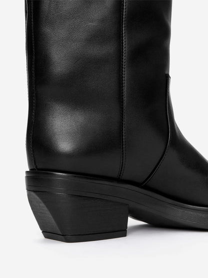 Over-The-Knee Leather Boots