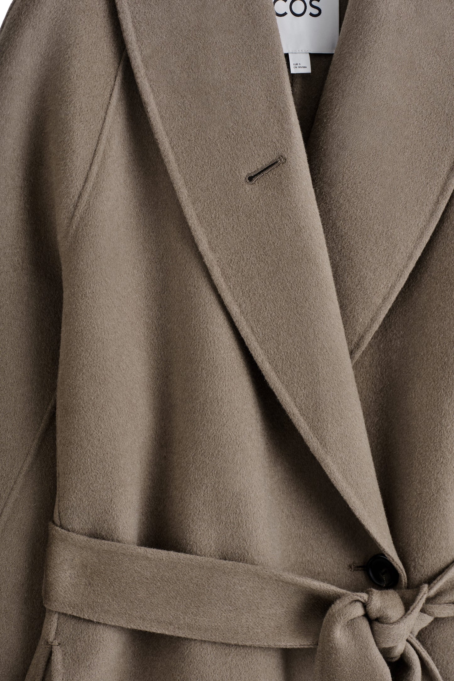Belted Double-Faced Wool Coat