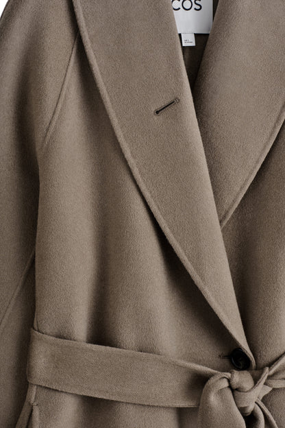 Belted Double-Faced Wool Coat