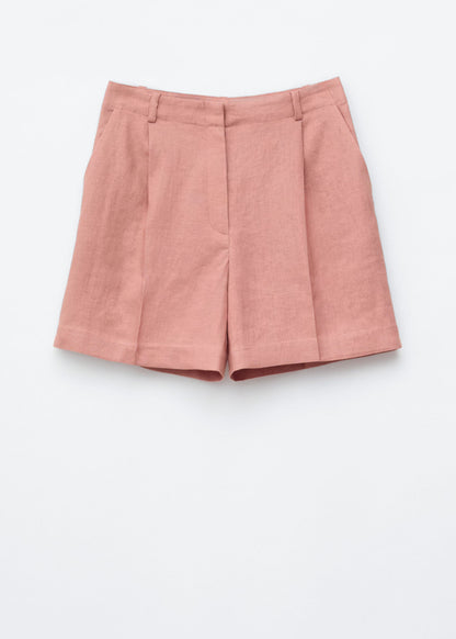Tailored Linen Shorts