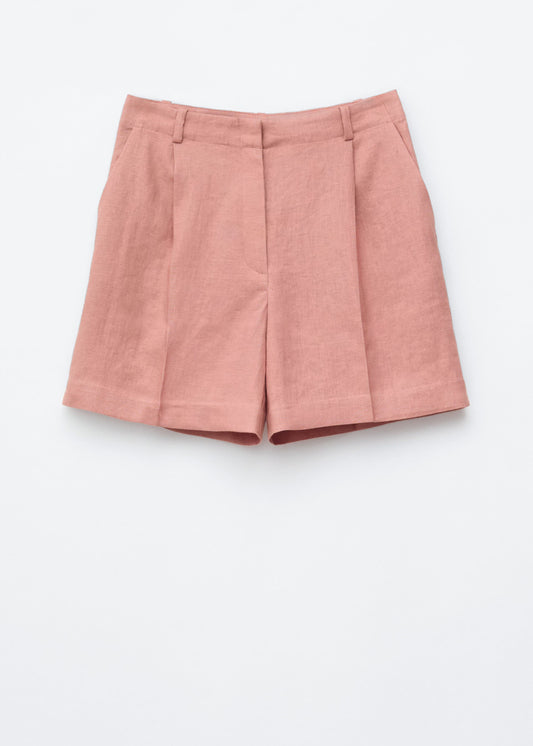 Tailored Linen Shorts