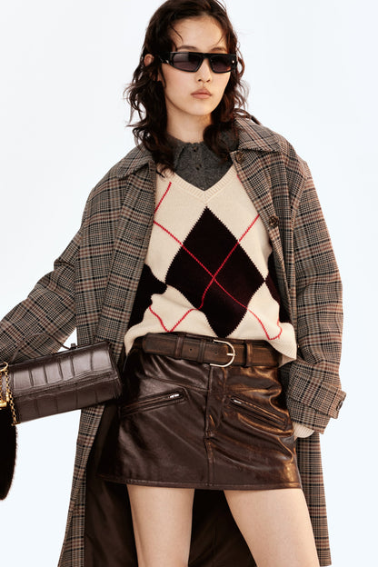 Jacquard-knit wool jumper