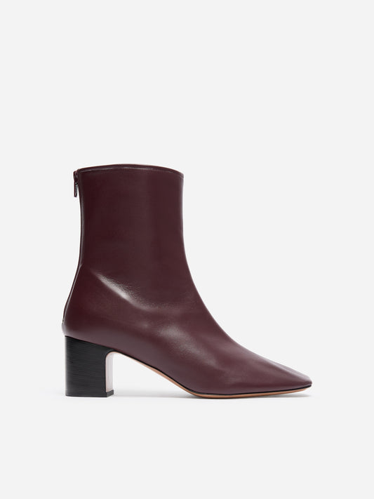 Leather Sock Ankle Boots