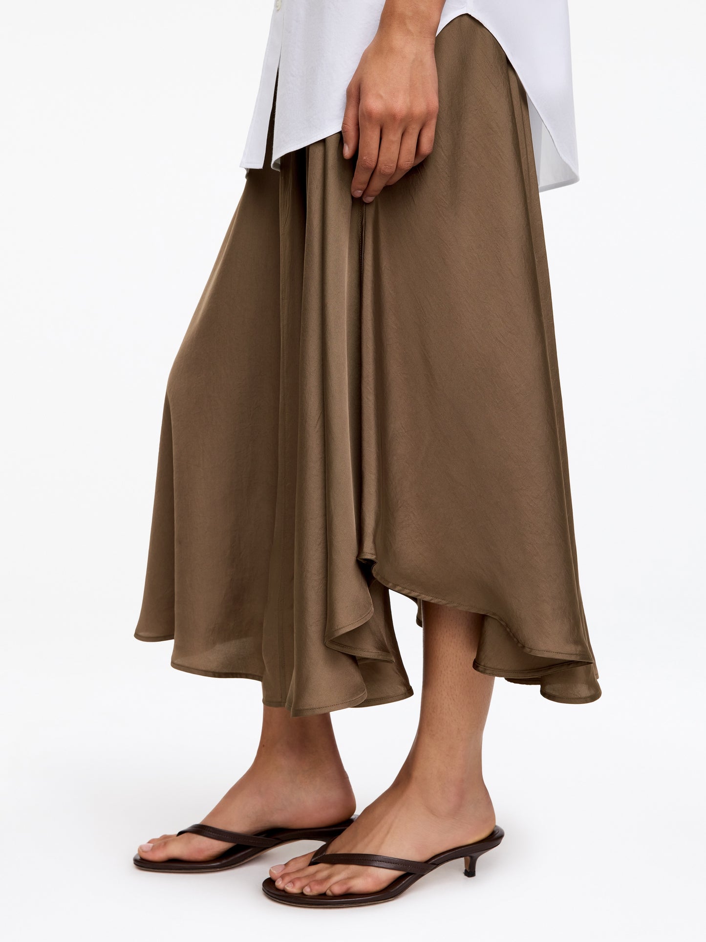 Wide Drawstring Skirt