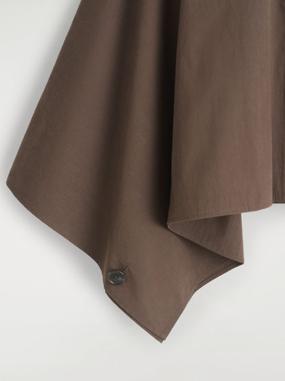 Cropped Trench Coat Cape
