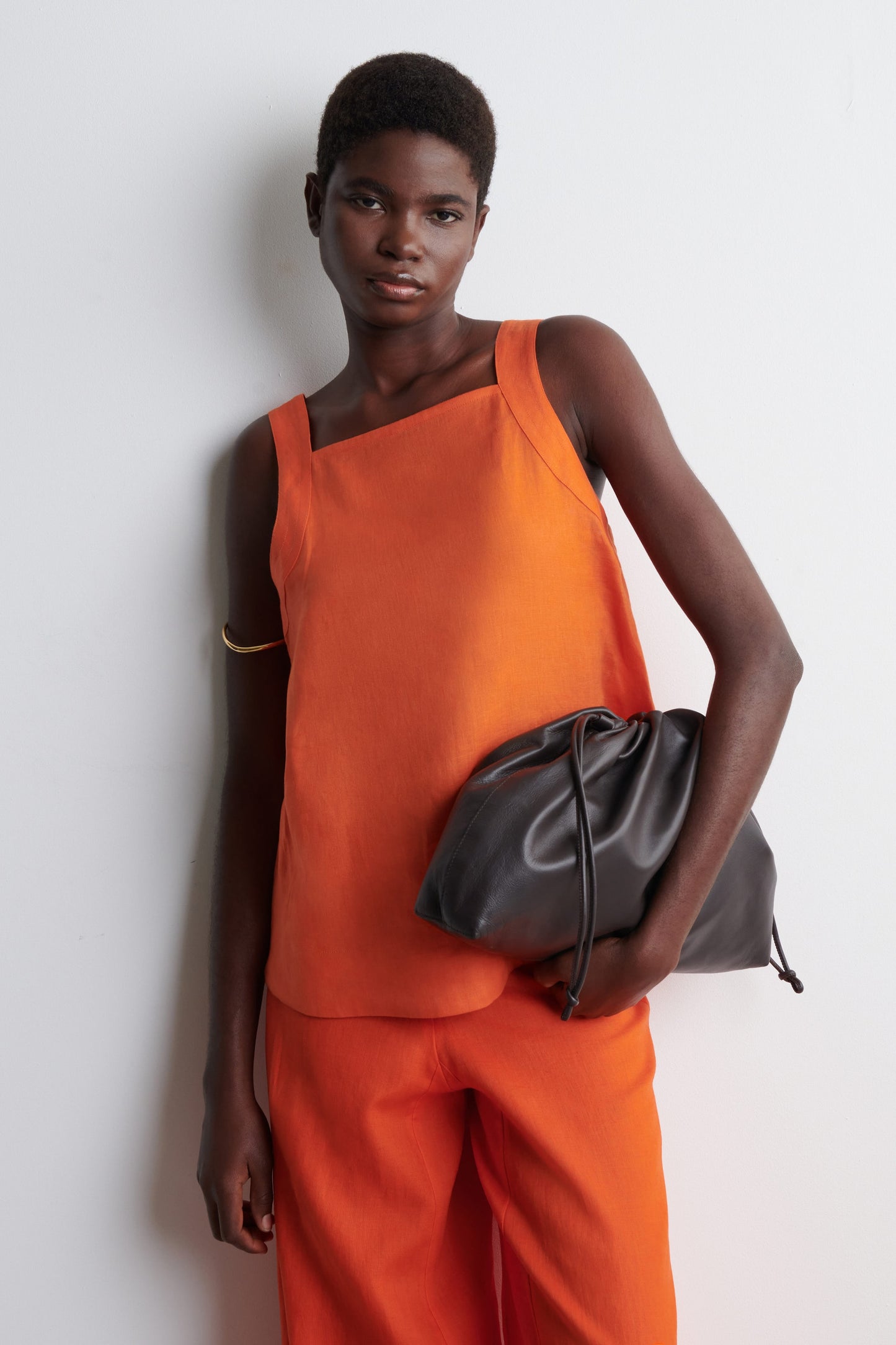 Tie-Back Linen Top