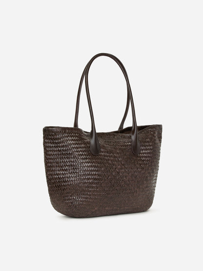 Woven Leather Tote