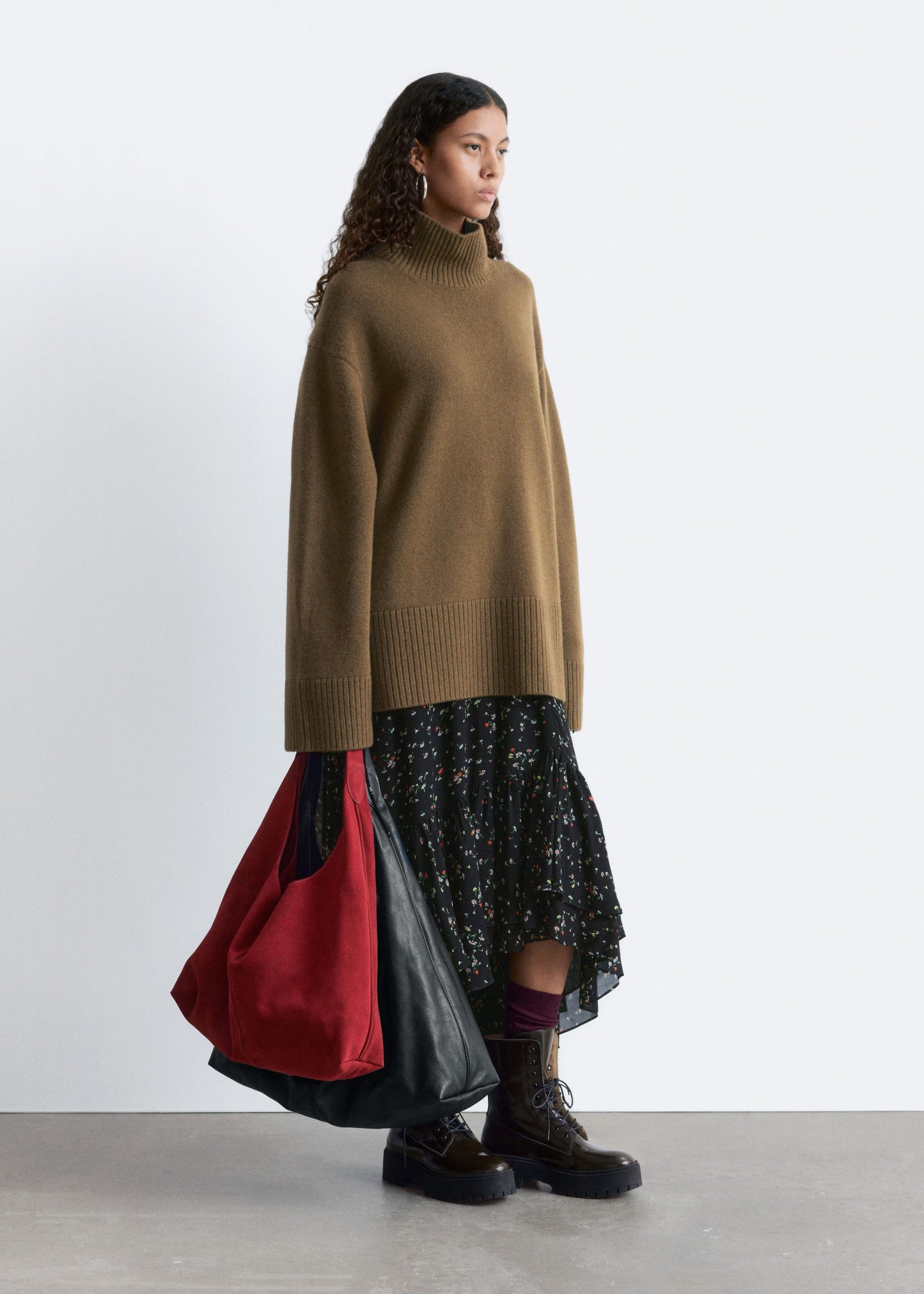 Oversized Turtleneck Wool Jumper