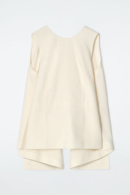 Deconstructed open-back top