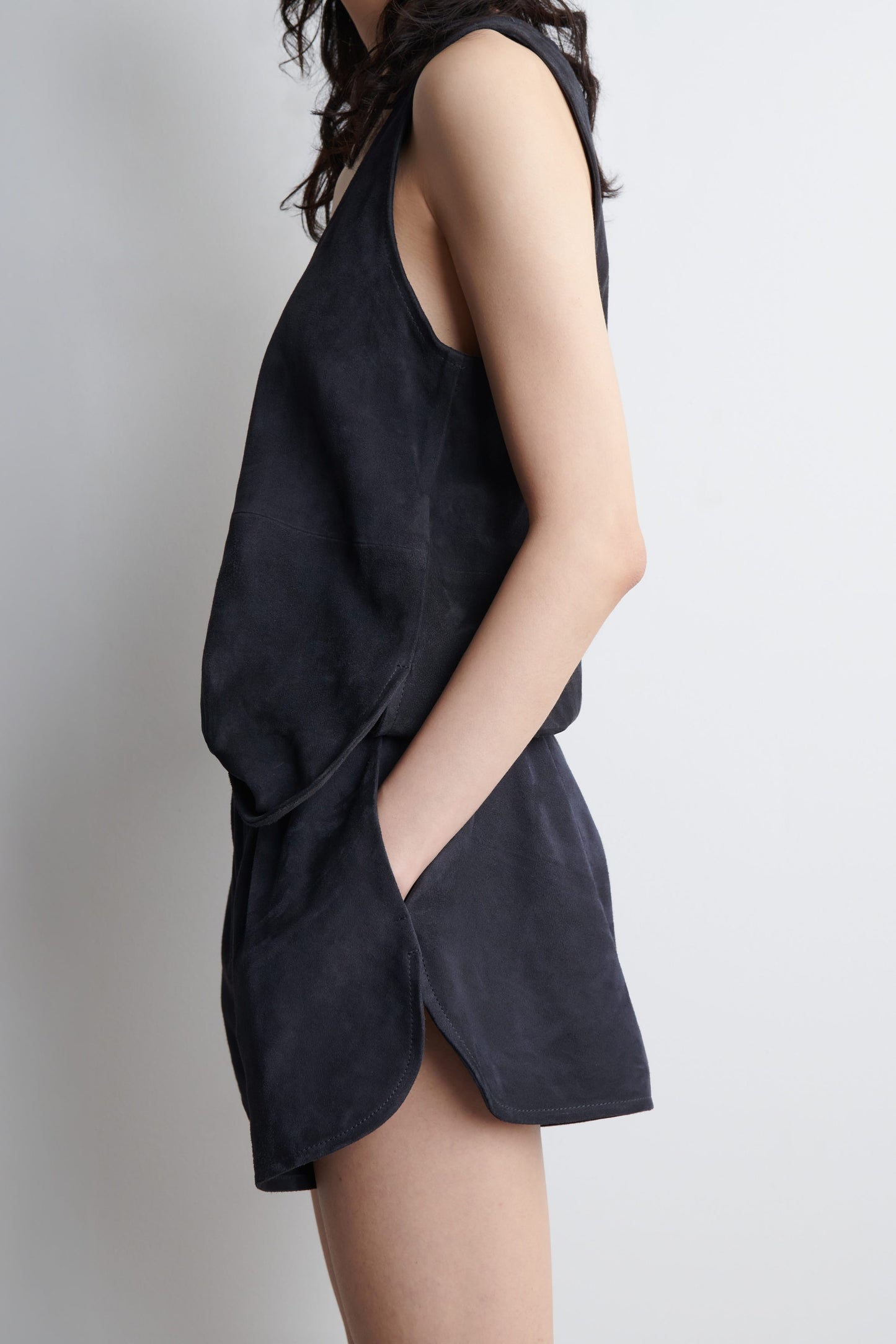 Suede Elasticated Shorts