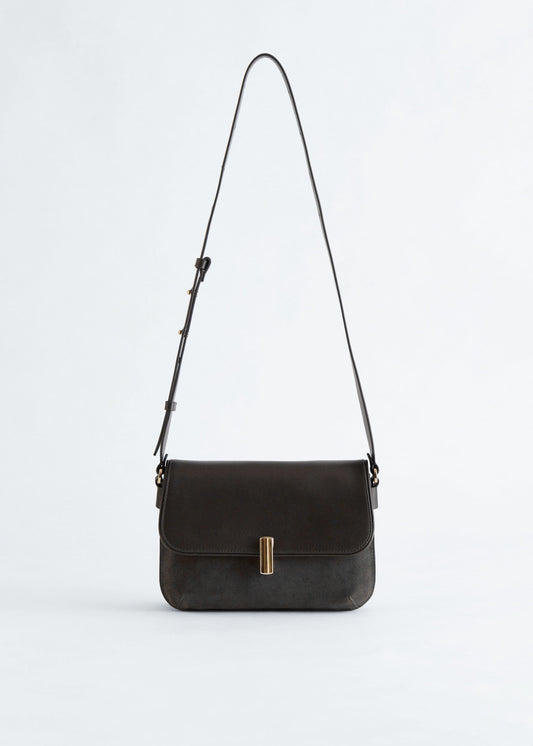 Dual Leather Crossbody Bag