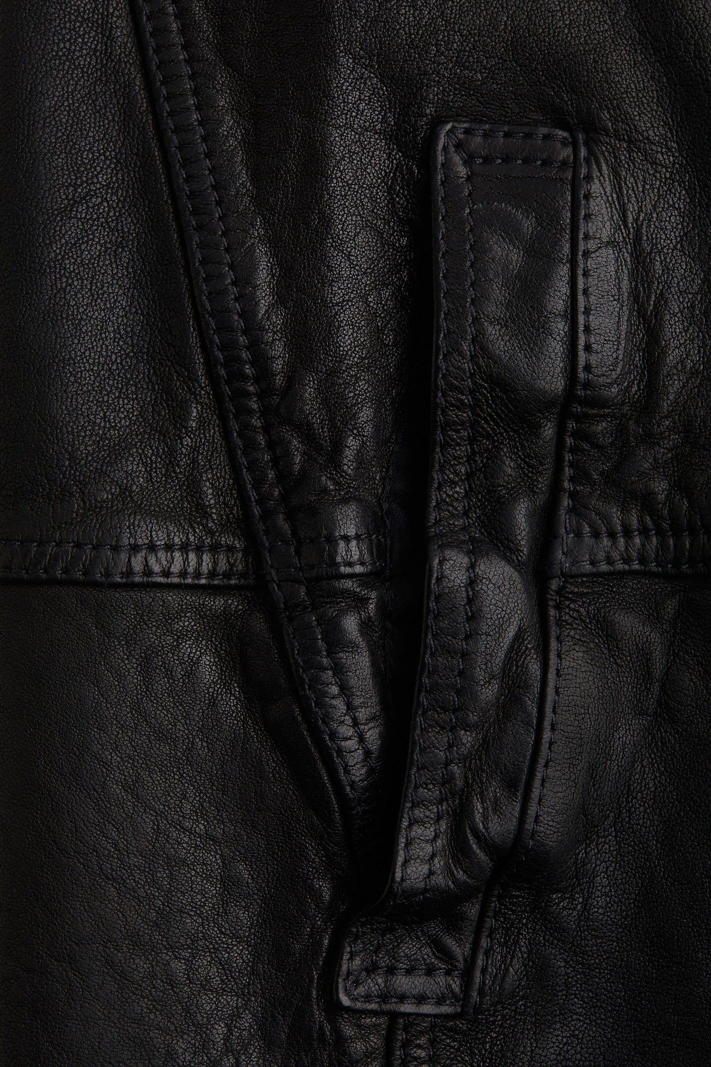 Leather coat