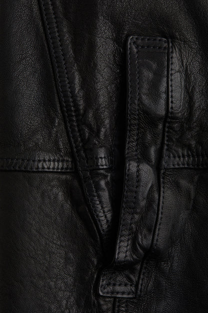 Leather coat