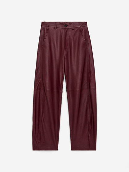 Barrel Leather Trousers