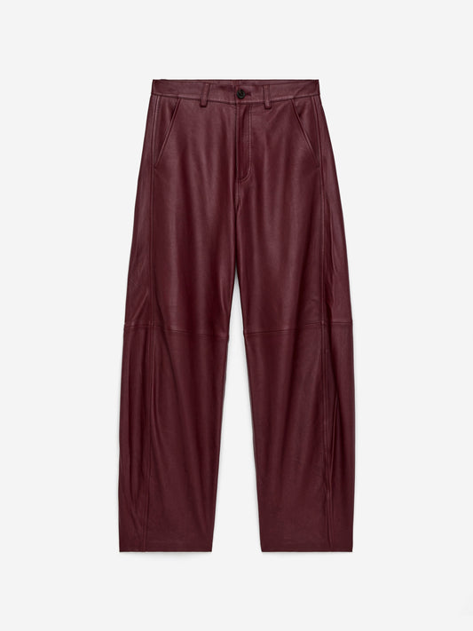 Barrel Leather Trousers