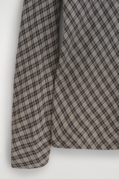 Draped Checked Top