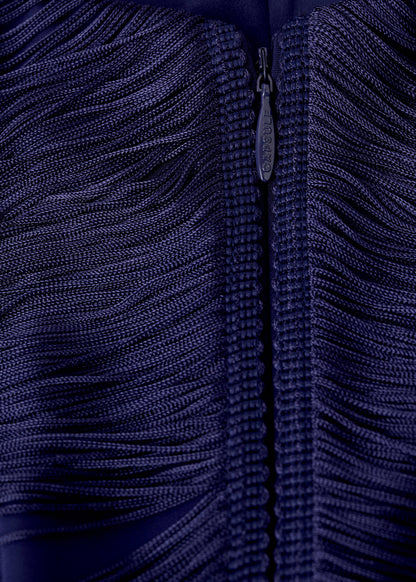 Fringed midi dress