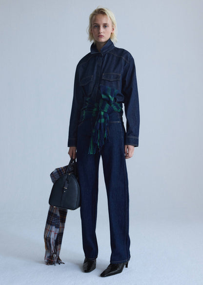 Low-rise balloon jeans