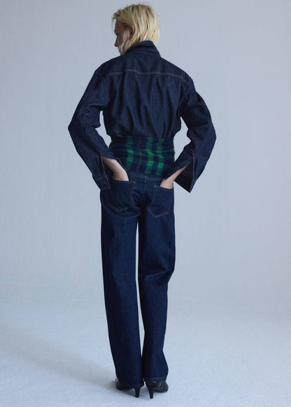 Low-rise balloon jeans