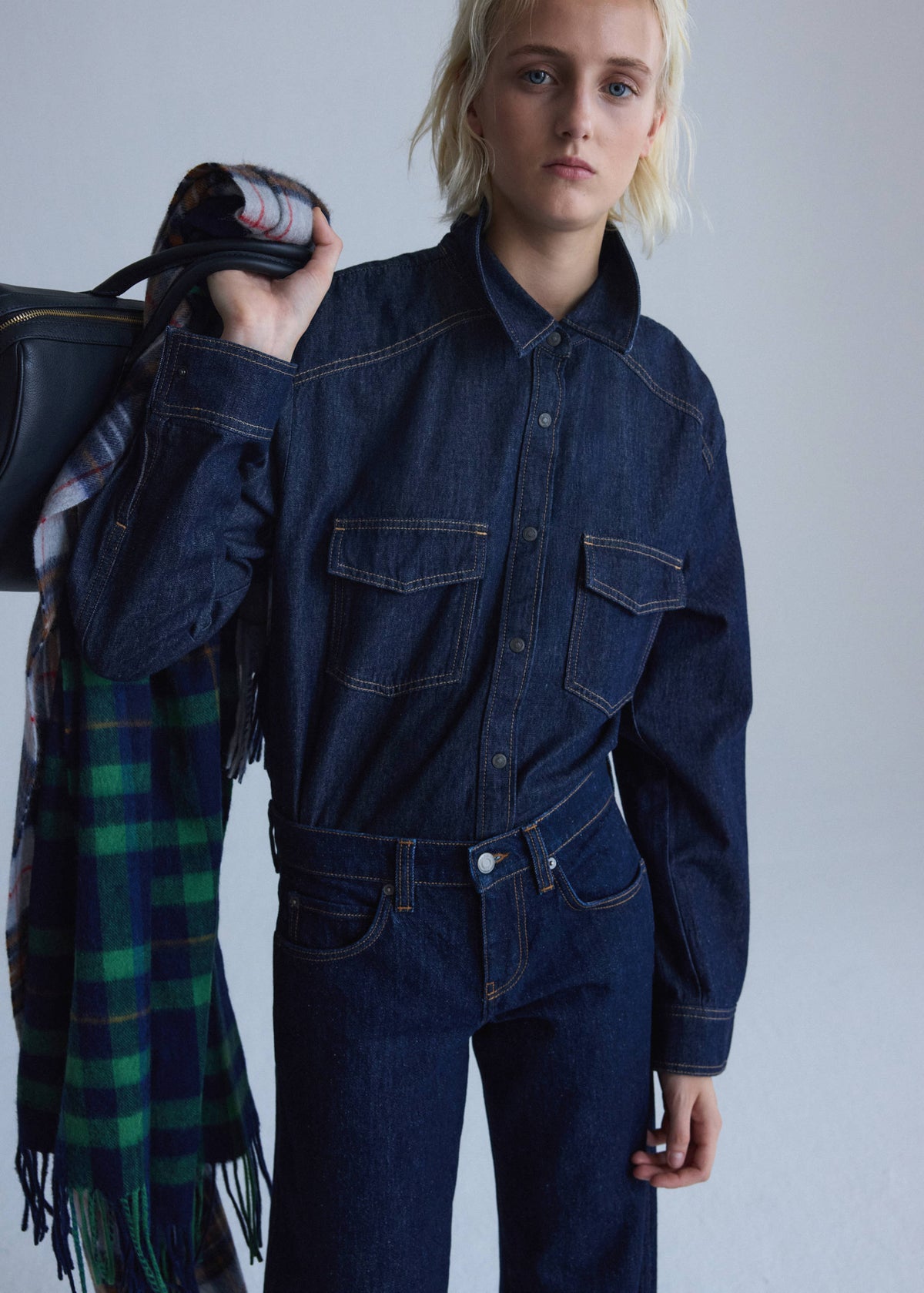 Low-rise balloon jeans