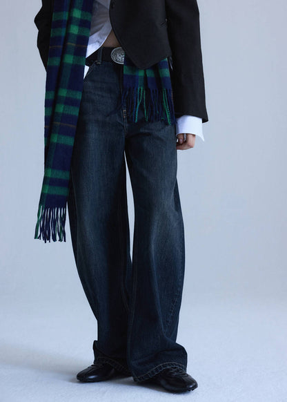 Mid-rise balloon jeans