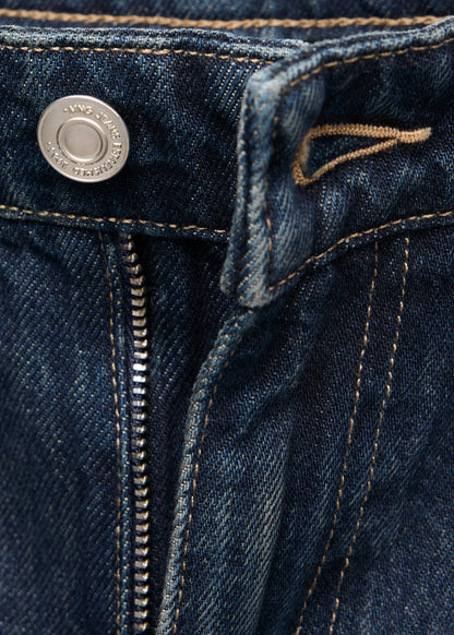 Mid-rise balloon jeans