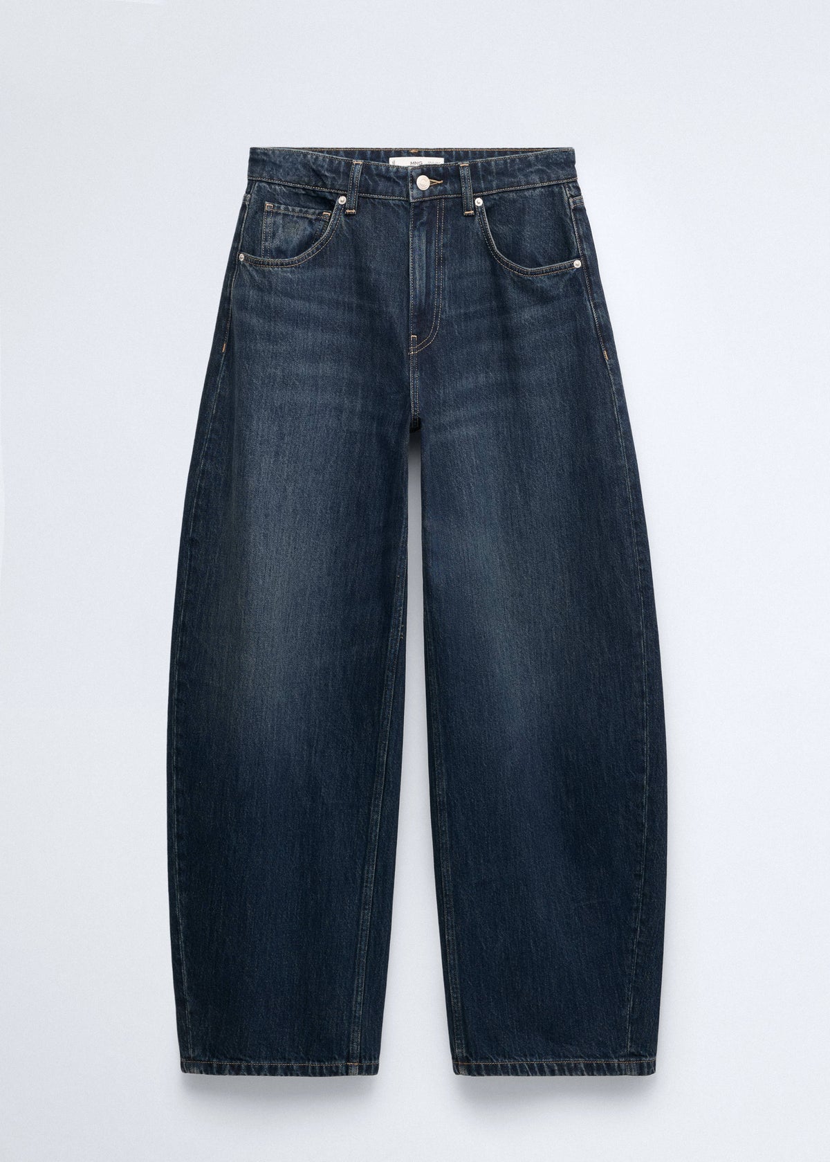 Mid-rise balloon jeans