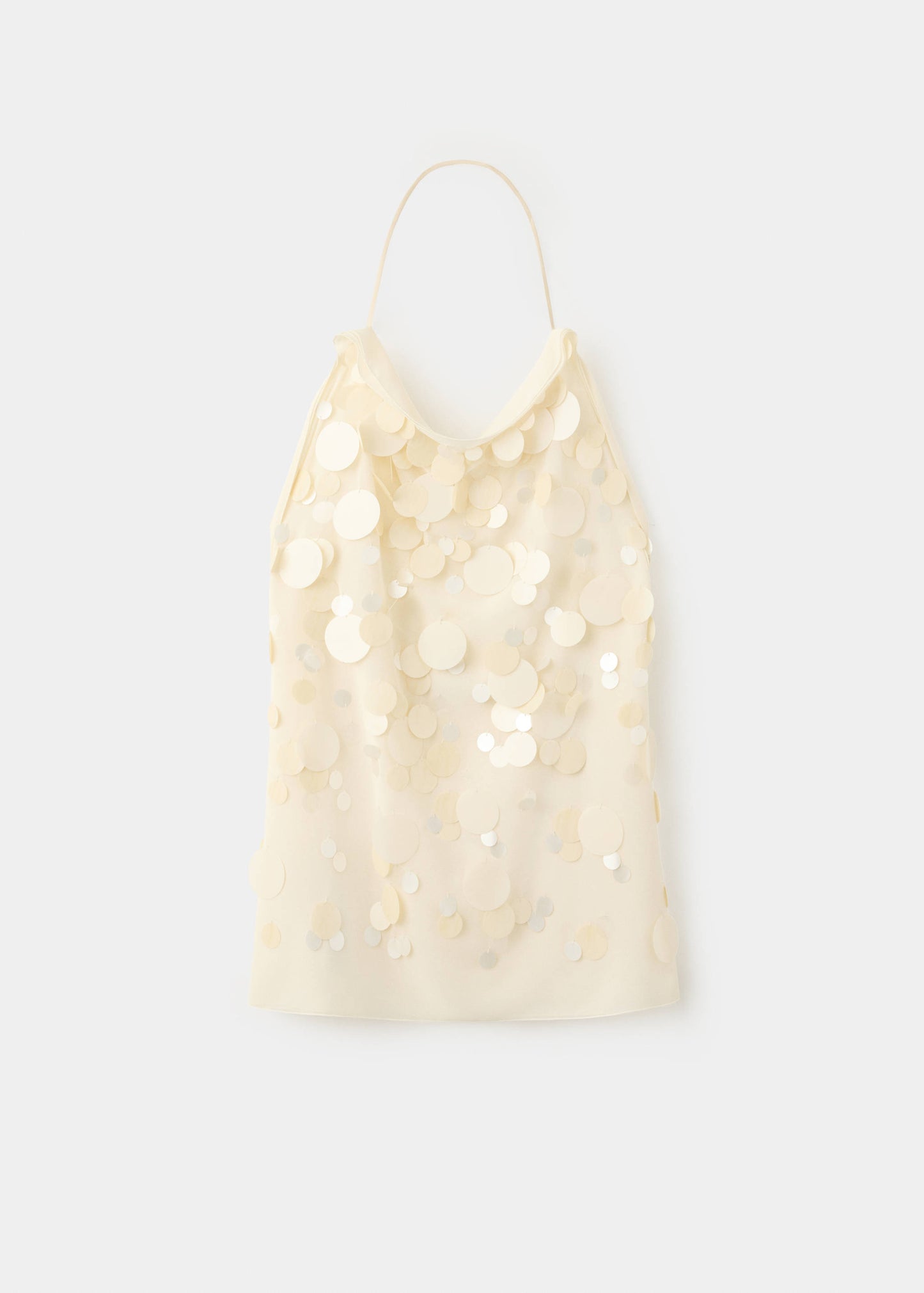 Sequin dress with open back