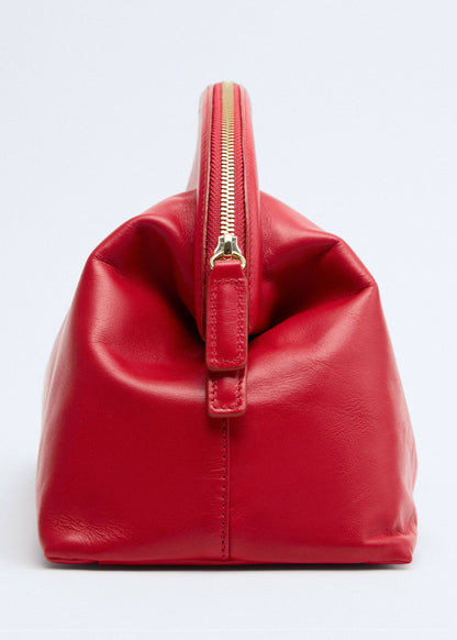 Leather clutch bag