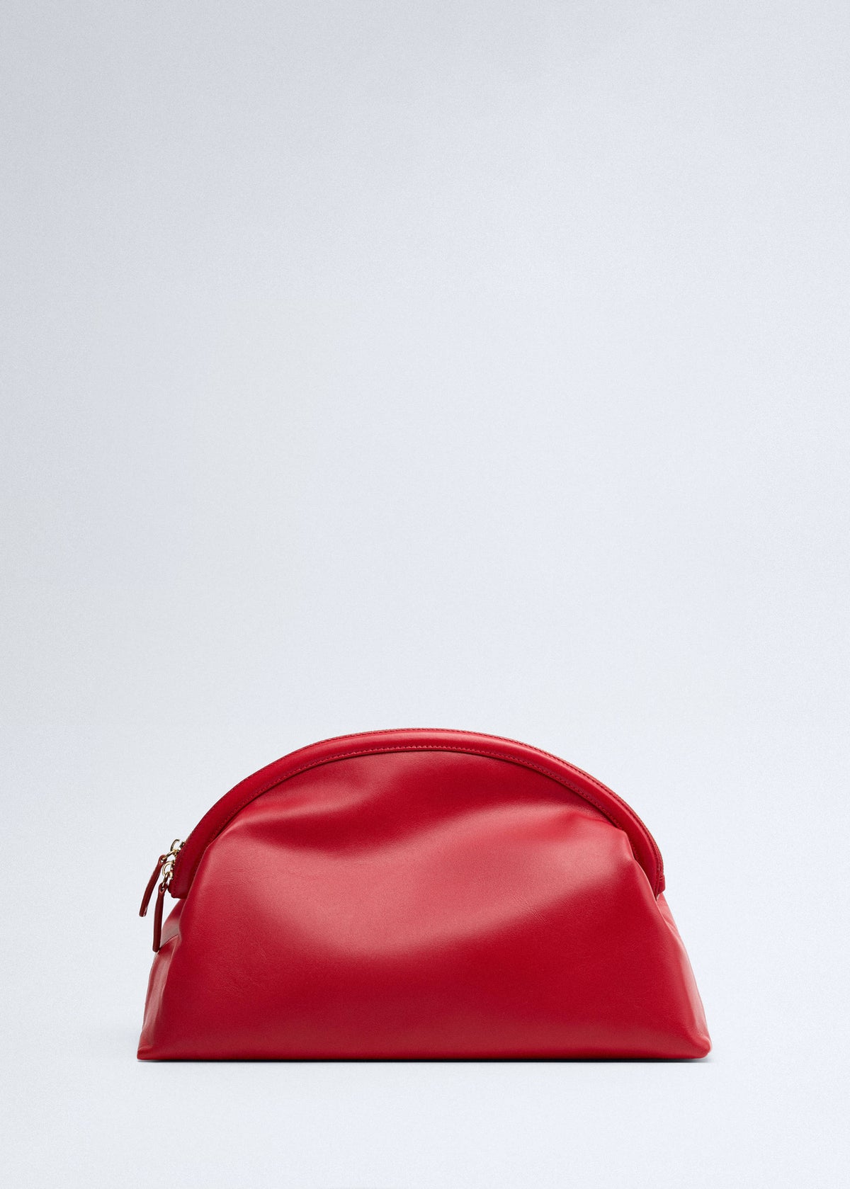 Leather clutch bag