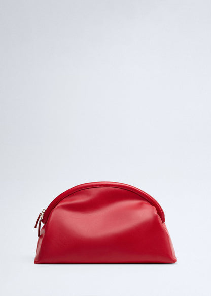 Leather clutch bag