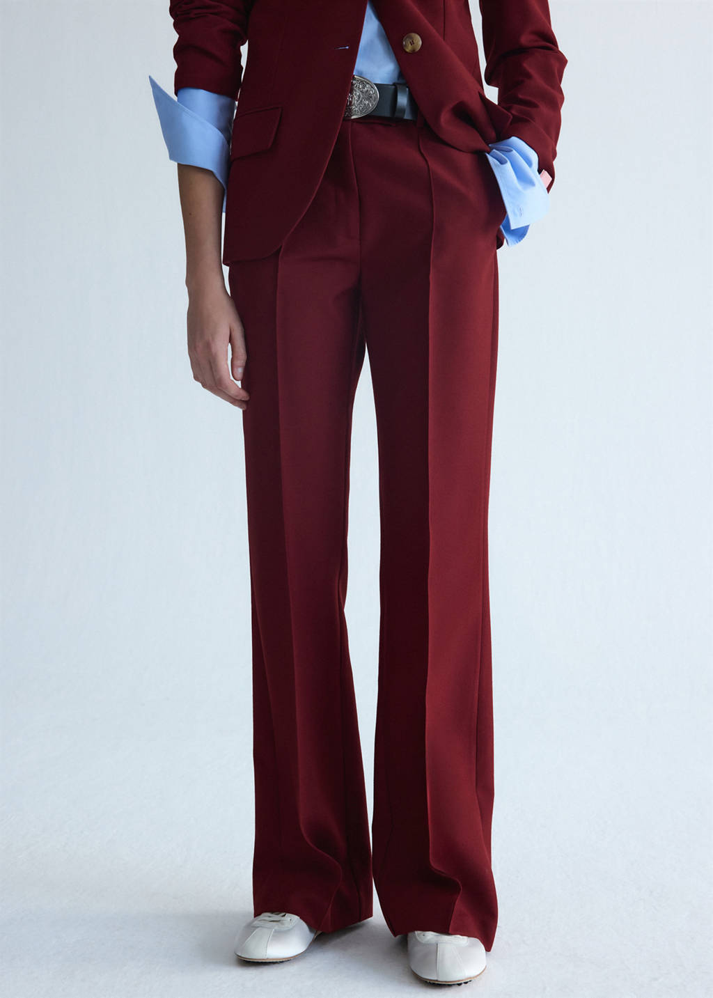 Wool suit trousers